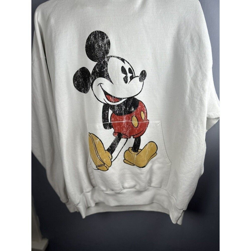 VTG Disneyland Resort By Hanes  Walt Disney World Grey Mickey XXL Sweatshirt